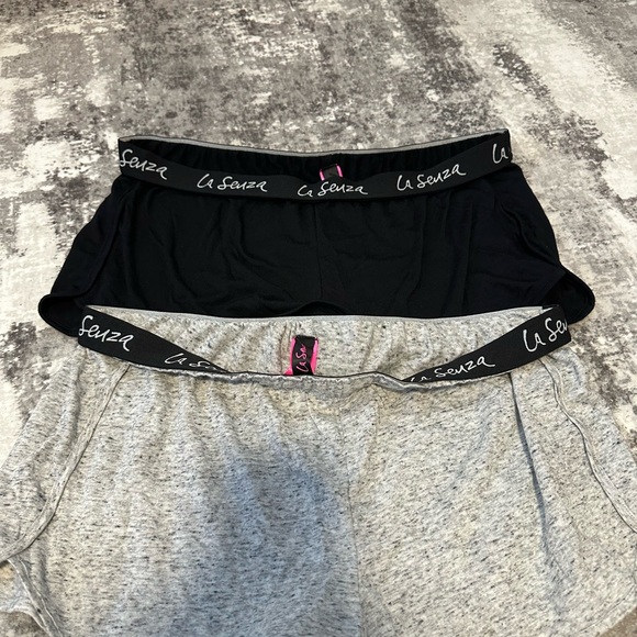La SENZA Pants - La Senza Black and Gray Boxer PJ Shorts (2 pairs)